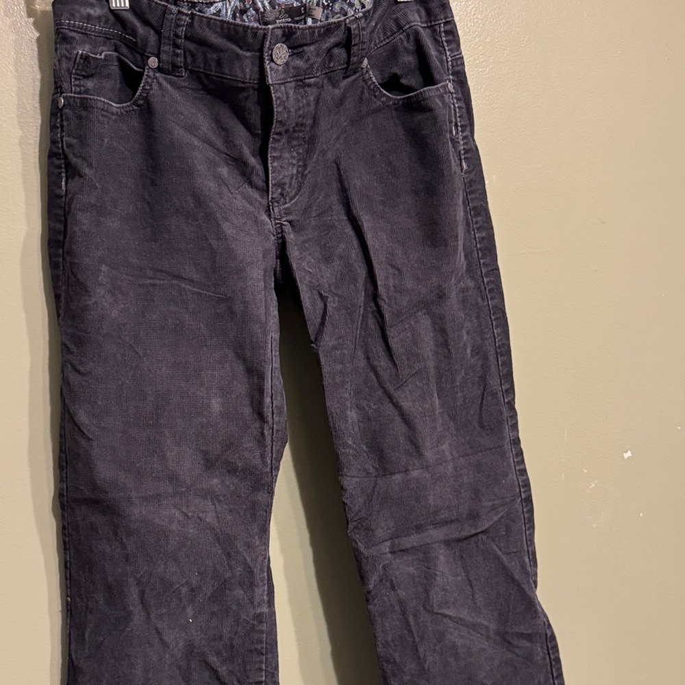 Prana women’s  Dark Gray Corduroy Pants